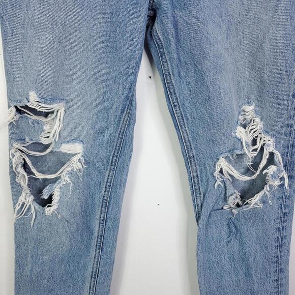 Agolde Jeans Womens 26 Fen High Rise Relaxed Tapered Wander Ripped Button Fly - Picture 7 of 9